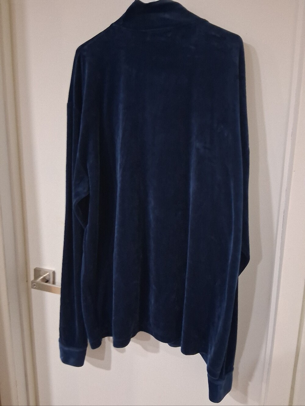 2PC TRUE VINTAGE Y2K Sean John Velour Mens Tracksuit Blue Athleisure XXL - Picture 4 of 6
